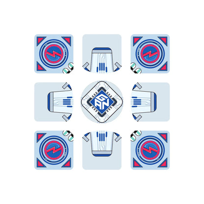 GAN smart cube internal mechanism diagrams with circuit and magnetic components