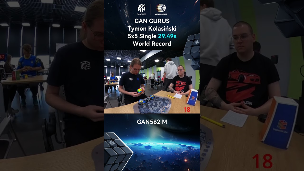 GANCUBE - 5x5 Single WR 29.49s | Tymon Kolasinski