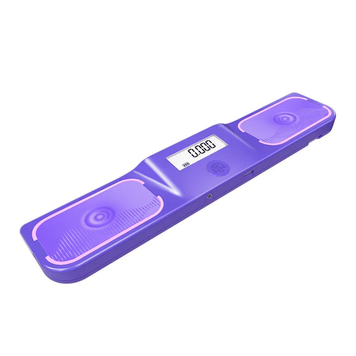 Purple speedcube timer with digital display and pink accents for competitive solving