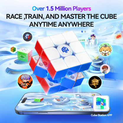 Smart speed cube with app integration for racing, training, and mastering anywhere